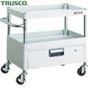 トラスコ TRUSCO ツールワゴン フェニックスワゴン 省音 750X500XH600 1段引出付 ホワイト (1台) 品番:PEW-672V-W