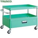トラスコ TRUSCO ツールワゴン フェニックスワゴン 省音 750X500XH600 1段引出付 ヤンググリーン (1台) 品番:PEW-672V-YG