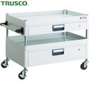 トラスコ TRUSCO ツールワゴン フェニックスワゴン 省音 750X500XH600 引出付 ホワイト (1台) 品番:PEW-672VZ-W
