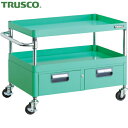 トラスコ TRUSCO ツールワゴン フェニックスワゴン 省音 750X500XH600 2列引出付 ヤンググリーン (1台) 品番:PEW-672W-YG