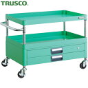 トラスコ TRUSCO ツールワゴン フェニックスワゴン 省音 750X500XH600 2段引出付 ヤンググリーン (1台) 品番:PEW-672X-YG