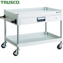 トラスコ TRUSCO ツールワゴン フェニックスワゴン 省音 750X500 薄型1段引出付 ホワイト (1台) 品番:PEW-672Z-W