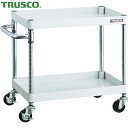 トラスコ TRUSCO ツールワゴン フェニックスワゴン 900X600 2段 Φ75ゴム車輪 ホワイト (1台) 品番:PEW-692-G75-W
