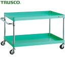 トラスコ TRUSCO ツールワゴン フェニックスワゴン 900X600 2段 Φ75ゴム車輪 ヤンググリーン (1台) 品番:PEW-692-G75-YG