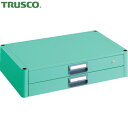トラスコ TRUSCO ツールワゴン フェニックスワゴン 2段引出 750X500 ヤンググリーン (1台) 品番:PEW-75X-YG