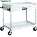 トラスコ TRUSCO ツールワゴン フェニックスワゴン 省音 750X500 薄型1段引出付 ホワイト (1台) 品番:PEW-772Z-W