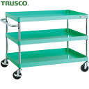 トラスコ TRUSCO ツールワゴン フェニックスワゴン 省音 900X600XH740 3段 ヤンググリーン (1台) 品番:PEW-793-YG