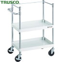 トラスコ TRUSCO ツールワゴン フェニックスワゴン 省音 600X400XH880 3方枠付 ホワイト (1台) 品番:PEW-962K-W