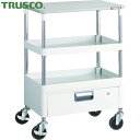 トラスコ TRUSCO ツールワゴン フェニックスワゴン 省音 600X400 1段引出 天板付 ホワイト (1台) 品番:PEW-962VT-W
