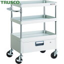 トラスコ TRUSCO ツールワゴン フェニックスワゴン 省音 600X400XH880 1段引出付 ホワイト (1台) 品番:PEW-963V-W