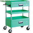 トラスコ TRUSCO ツールワゴン フェニックスワゴン 省音 600X400XH880 引出付 ヤンググリーン (1台) 品番:PEW-963VZ-YG