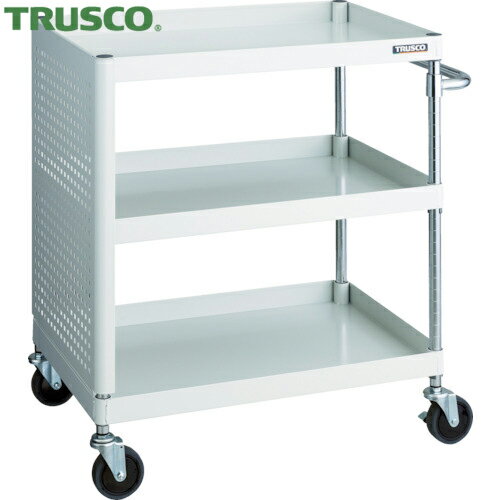 トラスコ フェニックスワゴン 省音 750X500XH880 パネル付 W色 (1台) PEW-973PL-W