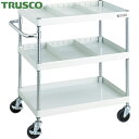 トラスコ TRUSCO ツールワゴン フェニックスワゴン 省音 750X500 仕切2段付 ホワイト (1台) 品番:PEW-973S2-W