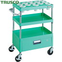 トラスコ TRUSCO ツールワゴン フェニックスワゴン 省音 600X400 1段引出付 NT−50 ヤンググリーン (1台) 品番:PEW-TL...