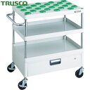 トラスコ TRUSCO ツールワゴン フェニックスワゴン 省音 750X500 1段引出付 NT−40 ホワイト (1台) 品番:PEW-TL972...