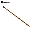 パンドウイット PANDUIT ストライプナイロン結束バンド 茶/黄 (50本入) (1袋) 品番:PLT1M-L1-4