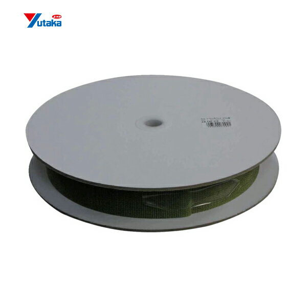 ユタカメイク ベルト ナイロン平ベルトドラム巻 アーミー 1.5t×38mm×25m (1巻) 品番：PFAE-314