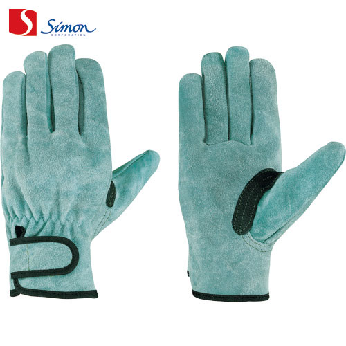 シモン 牛床革オイル加工手袋（袖口マジックタイプ） 裏地付 OIL-719 L (1双) 品番：OIL-719
