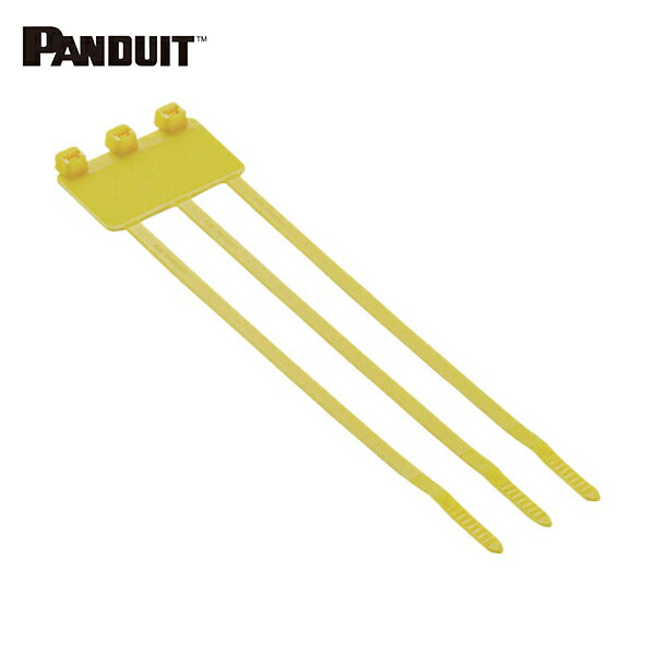 パンドウイット 旗型タイプナイロン結束バンド 黄 (500本入) (1袋) 品番：PL3M2S-D4Y