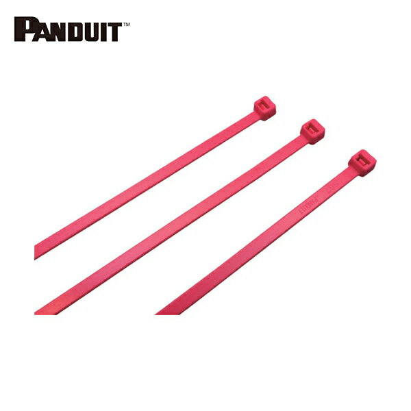 パンドウイット ナイロン結束バンド 蛍光ピンク (100本入) (1袋) 品番：PLT2S-C59