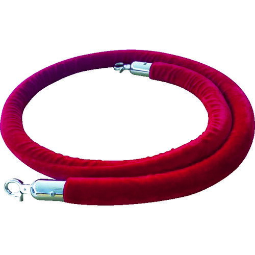 WRITEBEST ロープパーテーション用ロープ 赤 2m (1本) 品番：QR2R