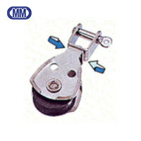 水本 プーリーブロックスイベル付き 使用ロープ径5〜7mm (1個) 品番：PBS-25