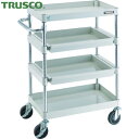 トラスコ TRUSCO ツールワゴン フェニックスワゴン 省音 600X400 4段 スライド2段付 ホワイト (1台) 品番:PEW-962M2-W