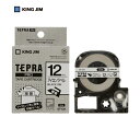 キングジム KING JIM テプラ PROテープ 12mm アイロンラベル/黒文字 長さ5m (1個) 品番:SF12K