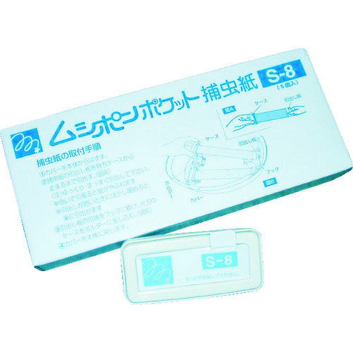 特長 ●未使用状態で5年、使用状態で2〜3年粘着力が落ちません。 ●最大捕獲数2万匹の優れた捕獲力があります。 ●保持力が低下せず、液ダレしないムシポン専用強力のりを使用しています。 用途 ●スーパー、外食産業などに。 仕様 ●適合機種：MP-P2、MP-P3 原産国（名称） ●日本 質量 ●100g