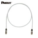 パンドウイット PANDUIT CAT6A/CAT6 シールドパッチコード 4m ライトグレー STP6X4MIG (1本) 品番:STP6X4MIG