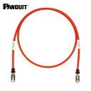 パンドウイット PANDUIT CAT6A/CAT6 シールドパッチコード 4m 赤 STP6X4MRD (1本) 品番:STP6X4MRD
