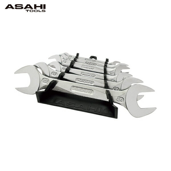 ASH 旭金属工業 REVOWAVE 6本組両口スパナセット (1S) 品番：SLAS62