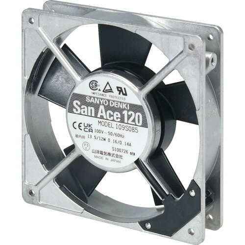 山洋電気 SanAce 冷却ファン ACファン（120×25mm AC200V プラグコード付属） (1台) 品番：S-109S088