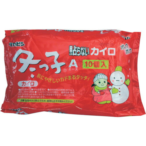 タカビシ 貼らないカイロ冬っ子レギュラー10枚 (1Pk) 品番：S387301