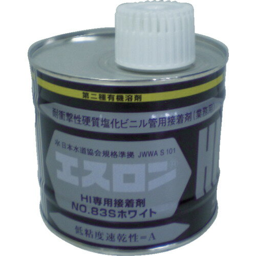 エスロン 接着剤NO83Sホワイト 500g (1缶) 品番：S835G