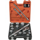 BAHCO バーコ 3/4ソケットレンチセット(6角) 差込角19mm 17点セット (1S) 品番:SLX17