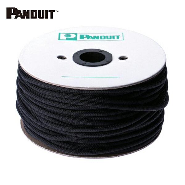 パンドウイット スーパーネットチューブ(ほつれ防止タイプ) 黒 外径38.1mm 15.24m (1巻) 品番：SE150PSC-LR0
