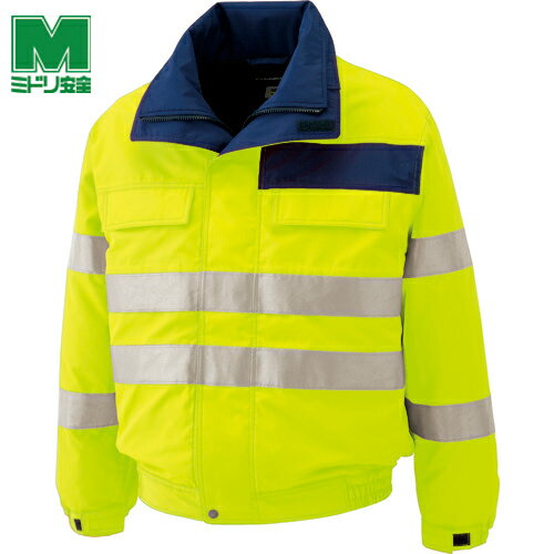 ミドリ安全 高視認性 防水帯電防止防寒ブルゾン イエロー LL (1着) 品番:SE1134-UE-LL