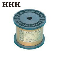 HHH スリーエッチ ステンレスワイヤーロープボビン巻 1mm×100m (1巻) 品番：SC1X100