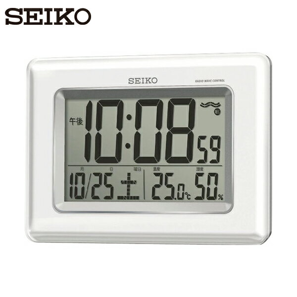 SEIKO(セイコー) 温湿度計付き掛置兼用電波時計 (1個) 品番：SQ424W