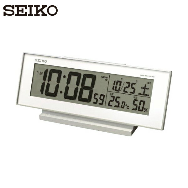 SEIKO(セイコー) 自動点灯デジタル電波時計 (1個) 品番：SQ762W
