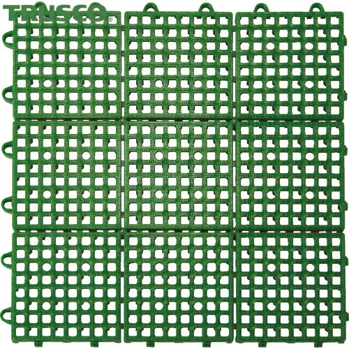 TRUSCO(トラスコ) 抗菌・防炎ジョイントスノコ グリーン (1枚) 品番：TJSD30-GN
