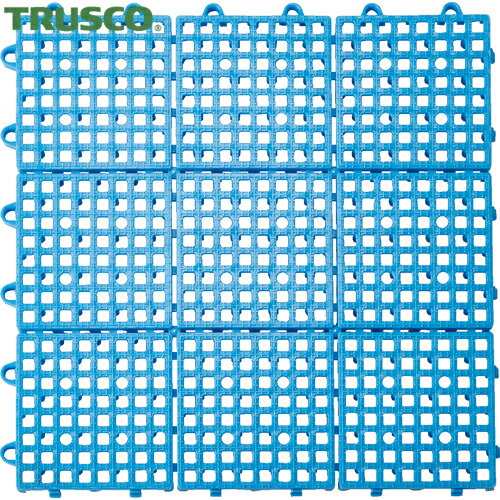 TRUSCO(トラスコ) 抗菌・防炎ジョイントスノコ ブルー (1枚) 品番：TJSD30-BL