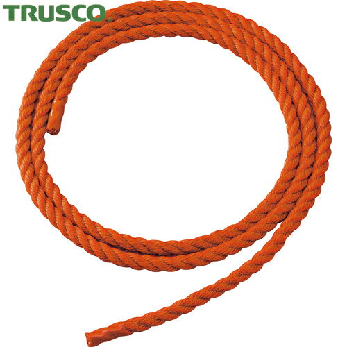 TRUSCO(トラスコ) 2連はしご48用交換パーツ ロープ 8m オレンジ色 (1本) 品番：TDLR-48