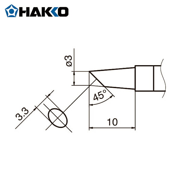 白光(HAKKO) こて先 3BC型 (1本) 品番：T36-BC3