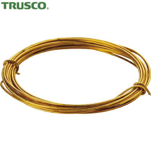 TRUSCO(トラスコ) 真鍮線 線径0.90mmx約5m (1巻) 品番：TBW-20