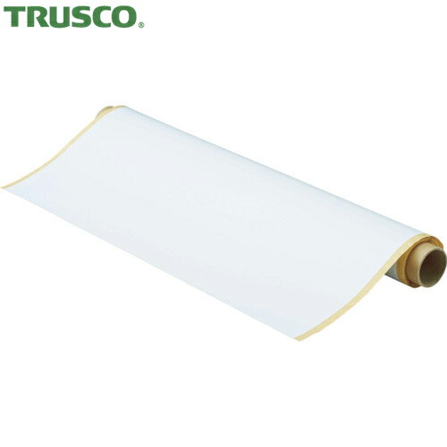 トラスコ TRUSCO ホワイトボード シートタイプ 粘着剤付きスチールホワイトシート W450×H600×T0.2mm (1枚) 品番:TCSN-4560