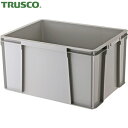 トラスコ TRUSCO THC型コンテナ 有効内寸541×371×310 グレー (1個) 品番:THC-64B-GY