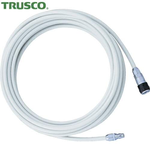 TRUSCO(トラスコ) エアブレードホース ウレタンブレードチューブ 内径6.5×外径10mm 全長30m カップリング付 ネオグレー (1巻) 品番：TOP-6.5-30NG