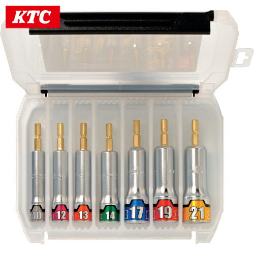 KTC 京都機械工具 インパクトドライバ用ソケットビットセット 難攻不落 ［7点］ (1S) 品番：TBZP637